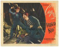 6s396 FRISCO KID LC R44 close up of James Cagney about to smash guy over the head!