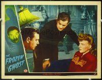 6s399 FROZEN GHOST LC '44 Milburn Stone watches Lon Chaney Jr. stare at Evelyn Ankers!