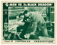 6s427 G-MEN VS. THE BLACK DRAGON chapter 2 LC '43 Rod Cameron fights bad guys, Japanese Inquisition