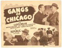 6s050 GANGS OF CHICAGO TC R48 Lloyd Nolan, Barton MacLane, organized crime!
