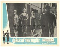 6s424 GIRLS OF THE NIGHT LC '59 great image of sexy flesh peddlers on the street corner!