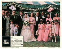 6s429 GODFATHER LC #7 '72 Marlon Brando, Al Pacino, James Caan & John Cazale at Connie's wedding!
