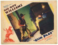 6s445 GUN PLAY LC '35 bad guy with gun sneaks up on sleeping cowboy Guinn Big Boy Williams!