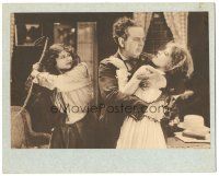 6s458 HEART & SOUL LC '17 Theda Bara about to attack man holding unconscious girl!