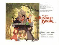 6s059 JUNGLE BOOK TC R84 Walt Disney cartoon classic, great image of Mowgli & friends!