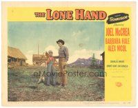 6s568 LONE HAND LC #8 '53 young boy points across the field to show something to Joel McCrea!