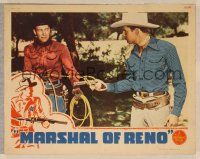 6s607 MARSHAL OF RENO LC '44 great image of Wild Bill Elliot lassoing gun from bad guy!