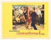 6s647 NEVER ON SUNDAY LC #4 '60 sexy prostitute Melinda Mercouri, directed by Jules Dassin!