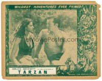 6s651 NEW ADVENTURES OF TARZAN stock LC R40s close up of Bruce Bennett with sexy Ula Holt!