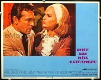 6s668 ONCE YOU KISS A STRANGER LC #5 '70 close-up of Paul Burke & sexy Carol Lynley!