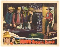 6s742 ROGUE OF THE RANGE LC '36 Johnny Mack Brown walks in on bad guys counting their loot!