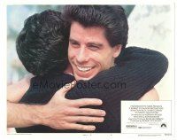 6s758 SATURDAY NIGHT FEVER LC #6 '77 great close up of John Travolta hugging his brother!
