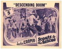 6s761 SCOUTS TO THE RESCUE chapter 5 LC '39 c/u of Native Americans on warpath, Descending Doom!