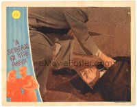 6s762 SCREAM IN THE DARK LC '43 close up of unconscious man getting his pockets picked!