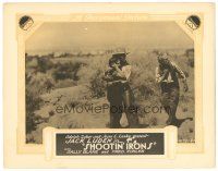 6s787 SHOOTIN' IRONS LC R30s cowboy Jack Luden hugs pretty Sally Blane in the desert!