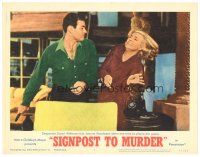 6s793 SIGNPOST TO MURDER LC #5 '65 Stuart Whitman hits Joanne Woodward trying to call the cops!