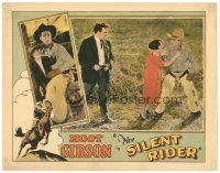 6s794 SILENT RIDER LC '27 girl stops Hoot Gibson from fighting with big guy!