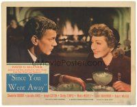 6s796 SINCE YOU WENT AWAY LC '44 close up of Joseph Cotten with pretty smiling Claudette Colbert!