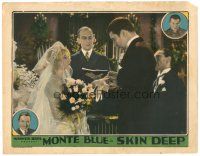 6s800 SKIN DEEP LC '29 c/u of groom Monte Blue & bride Betty Compson at their wedding!