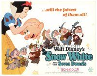 6s098 SNOW WHITE & THE SEVEN DWARFS TC R67 Walt Disney animated cartoon fantasy classic!