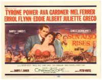 6s105 SUN ALSO RISES TC '57 Tyrone Power, Ava Gardner, Mel Ferrer, Errol Flynn, Eddie Albert