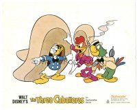 6s877 THREE CABALLEROS LC R77 Disney, great cartoon image of Donald Duck, Panchito & Joe Carioca!