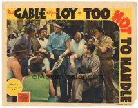 6s900 TOO HOT TO HANDLE LC '38 Clark Gable & Leo Carrillo watch Walter Pidgeon talk to men!