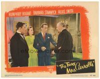 6s925 TWO MRS. CARROLLS LC #2 '47 Barbara Stanwyck watches Humphrey Bogart confront Nigel Bruce!