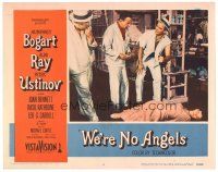 6s965 WE'RE NO ANGELS LC #5 '55 Bogart, Aldo Ray & Peter Ustinov w/unconscious Gloria Talbott!