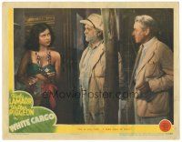 6s973 WHITE CARGO LC '42 Hedy Lamarr as Tondelayo tells Morgan & O'Neill that Walter Pidgeon is sick