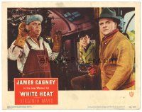 6s974 WHITE HEAT LC #2 '49 James Cagney is Cody Jarrett, robbing the train at gunpoint!