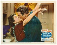 6s996 YOU'RE MY EVERYTHING LC #6 '49 close up of Dan Dailey kissing Anne Baxter in kitchen!