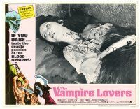 6s944 VAMPIRE LOVERS LC #4 '70 Hammer, c/u of vampire blood nymph's victim with holes in her neck!