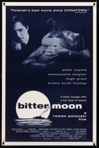 6x084 BITTER MOON 1sh '94 Roman Polanski, Peter Coyote, Hugh Grant, Emmanuelle Seigner
