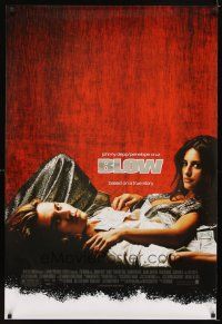 6x093 BLOW foil 1sh '01 Johnny Depp & Penelope Cruz in cocaine biography!