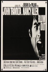 6x094 BLOW OUT 1sh '81 John Travolta & Nancy Allen, directed by Brian De Palma!