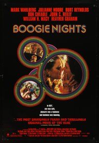 6x104 BOOGIE NIGHTS video 1sh '97 Burt Reynolds, John C. Reilly, Wahlberg as Dirk Diggler!