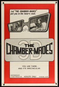 6x129 CHAMBER-MADES 1sh '75 Andrea True, 3-D sex, it puts YOU in the lover's seat!