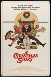 6x134 CHRISTMAS STORY 1sh '83 best classic Christmas movie, great art by Robert Tanenbaum!