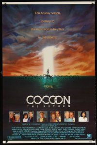 6x151 COCOON THE RETURN 1sh '88 Courtney Cox, Don Ameche, Wilford Brimley, Hume Cronyn