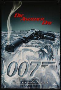 6x213 DIE ANOTHER DAY ice style teaser DS 1sh '02 Pierce Brosnan as James Bond, cool image of gun melting ice