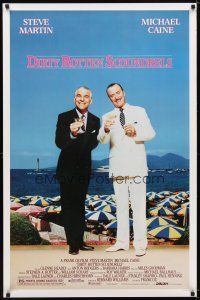 6x216 DIRTY ROTTEN SCOUNDRELS 1sh '88 wacky Steve Martin & Michael Caine, directed by Frank Oz!