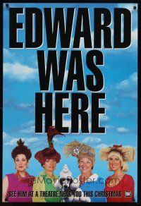 6x233 EDWARD SCISSORHANDS teaser DS 1sh '90 Tim Burton classic, great image of wacky haircuts!