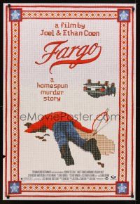 6x259 FARGO 1sh '96 a homespun murder story from the Coen Brothers, great image!
