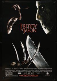 6x288 FREDDY VS JASON advance DS 1sh '03 cool image of horror icons, ultimate battle!