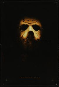 6x291 FRIDAY THE 13th teaser DS 1sh '09 Marcus Nispel directed, great image of classic mask!