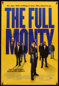 6x295 FULL MONTY 1sh '97 Peter Cattaneo, Robert Carlyle, Tom Wilkinson, Addy, male strippers!