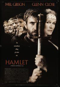 6x335 HAMLET 1sh '90 Mel Gibson, Glenn Close, Helena Bonham Carter, William Shakespeare!