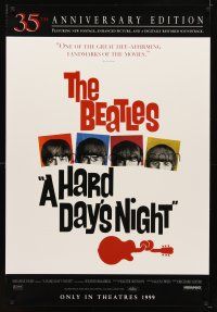 6x340 HARD DAY'S NIGHT advance 1sh R99 great image of The Beatles, rock & roll classic!