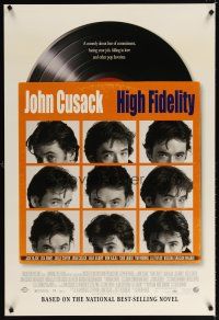6x355 HIGH FIDELITY DS 1sh '00 John Cusack, great record album & sleeve design!